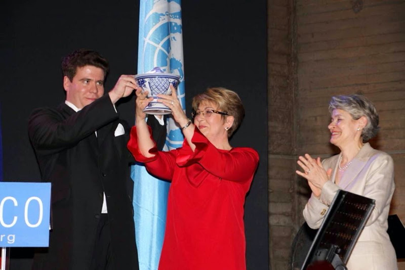 Вручение премии Посла доброй воли ЮНЕСКО